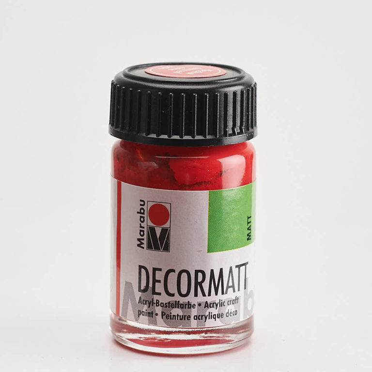 Marabu Peinture Acrylique Decormatt Rouge De Cinabre | 15 Ml Acheter