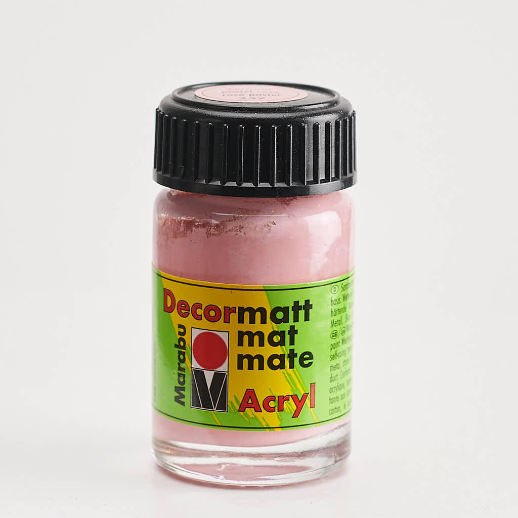 Marabu Decormatt Acryl Vernice Acrilica Giallo 019 – 15 Ml, Opaca E Resistente