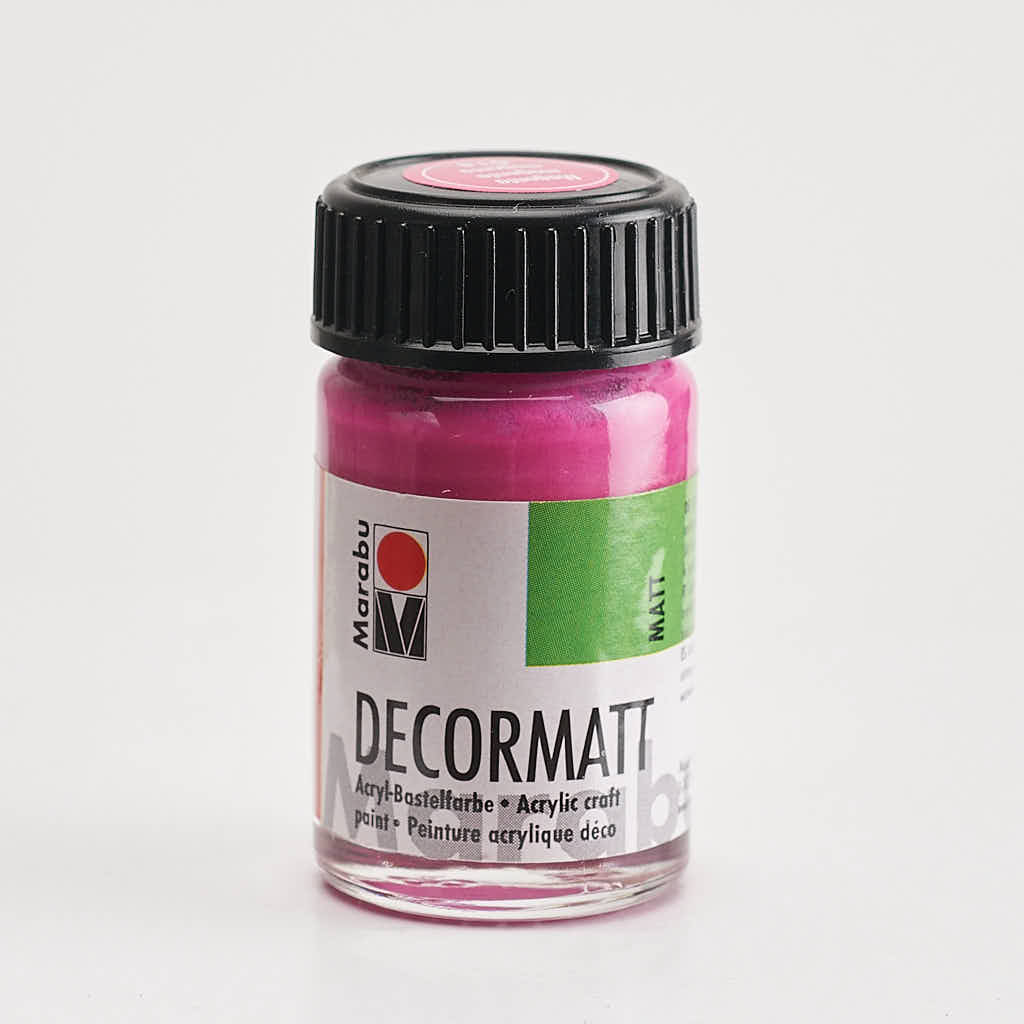 Marabu Decormatt Acryl-Bastelfarbe 15 ml Magenta 014