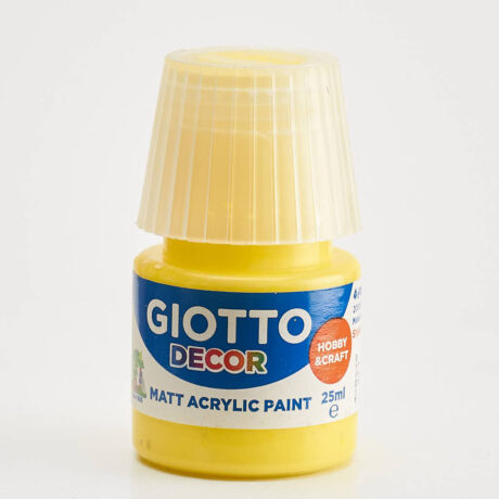 Produktbild Giotto Dekor Hobby&Craft Matt Acrylic Paint, 25 ml Giallo Primario Primary Yellow