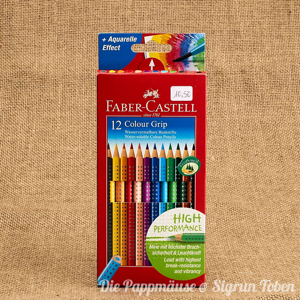Faber-Castell 12 wasservermalbare Buntstifte