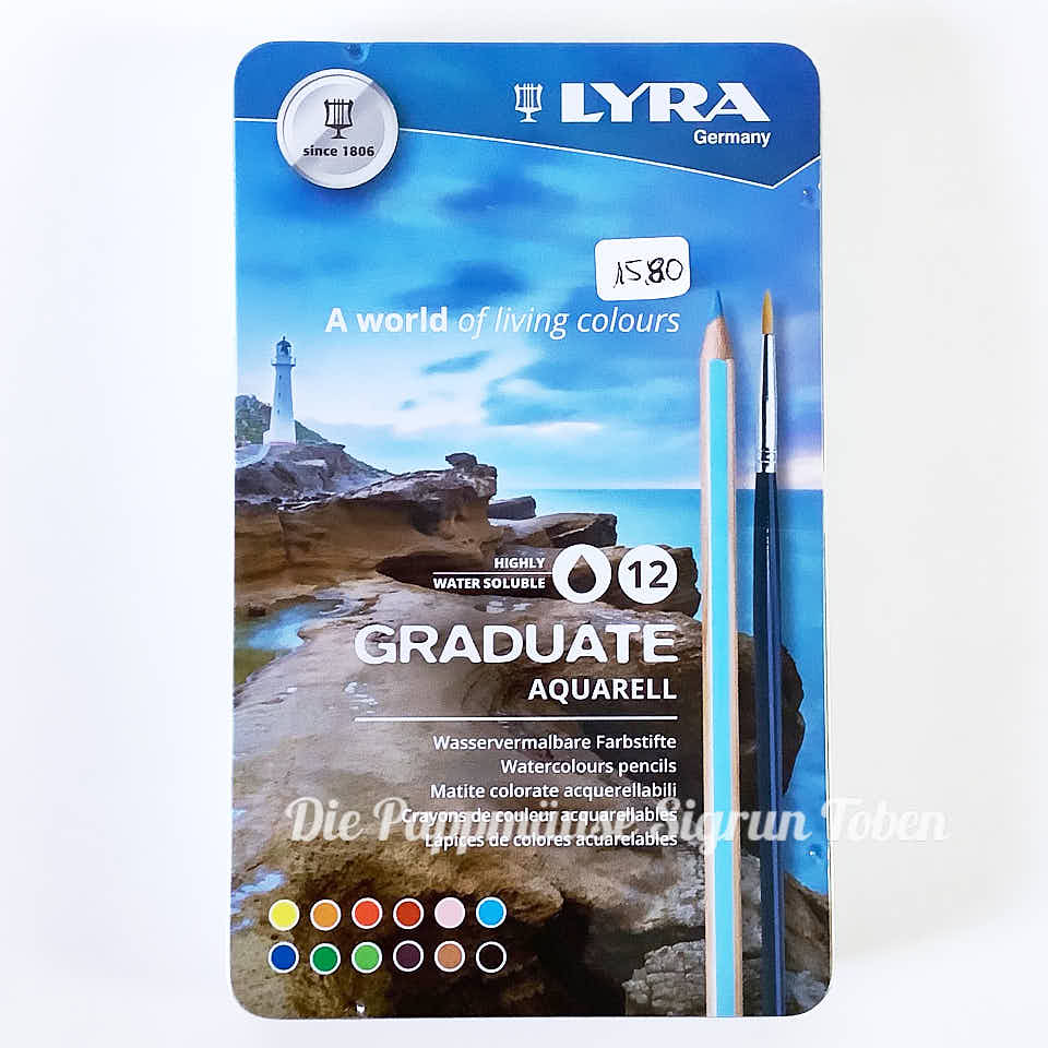 Lyra Graduate Aquarell 12er wasservermalbare Farbstifte
